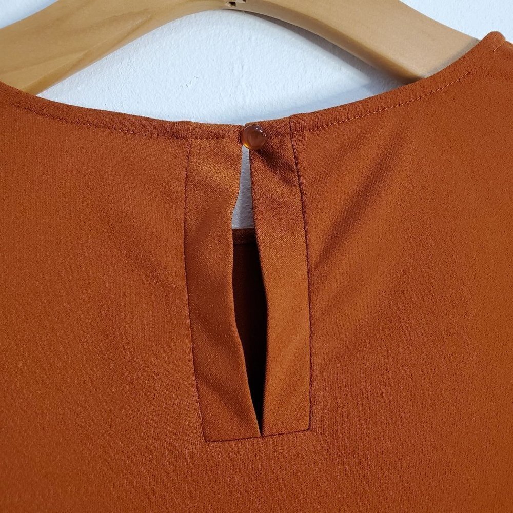 Burnt Orange Color Top Size M - Picture 3 of 10